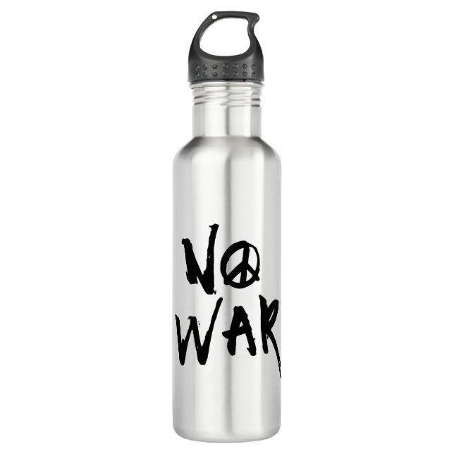 No War 710 Ml Water Bottle (Front)