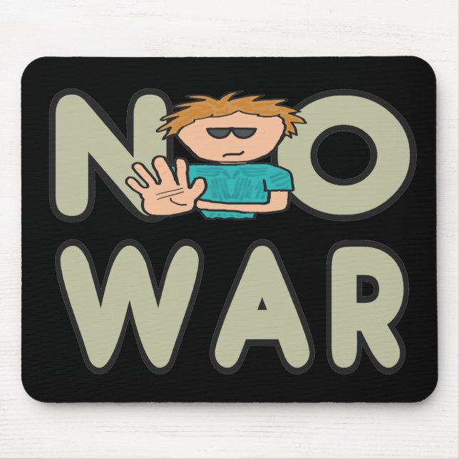 No War Anti-War Mouse Mat (Front)