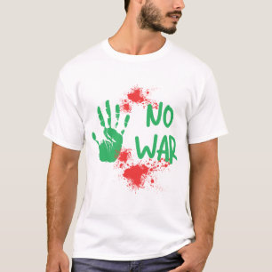 No War  Anti-War Protest Handprint Design