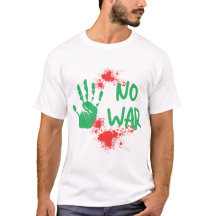 No War Anti-War Protest Handprint Design