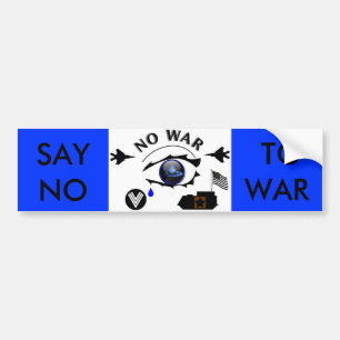 NO WAR BUMPER STICKER