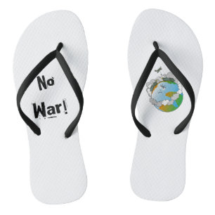 No war! flip flops