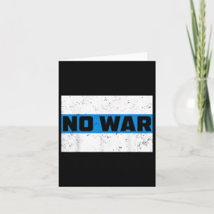 No War Free Russia Flag White Blue Russian Protest Card