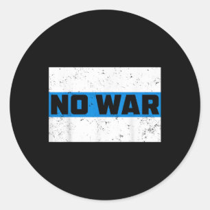 No War Free Russia Flag White Blue Russian Protest Classic Round Sticker