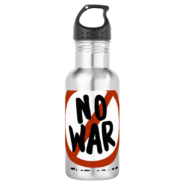 No War Just Peace 710 Ml Water Bottle (Front)