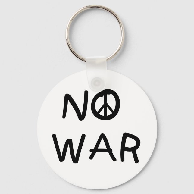 NO War Key Ring (Front)