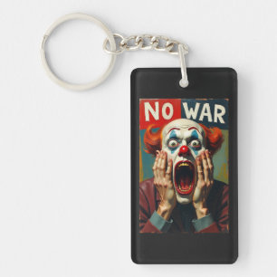 No War On Iran Peace Key Ring