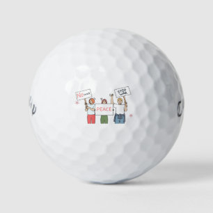 'No War' 'Peace' 'Stop War' Charity Tournaments Golf Balls