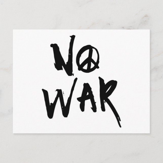 No War Postcard (Front)
