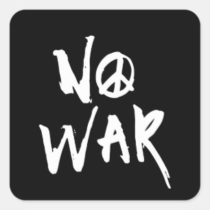 No War Square Sticker