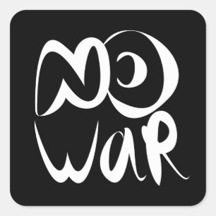 No War Square Sticker
