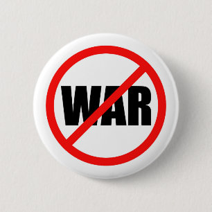 No War Symbol 6 Cm Round Badge
