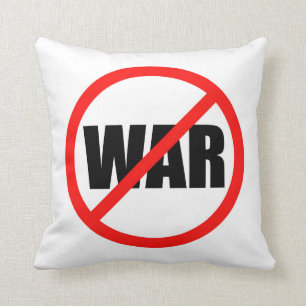 No War Symbol Cushion