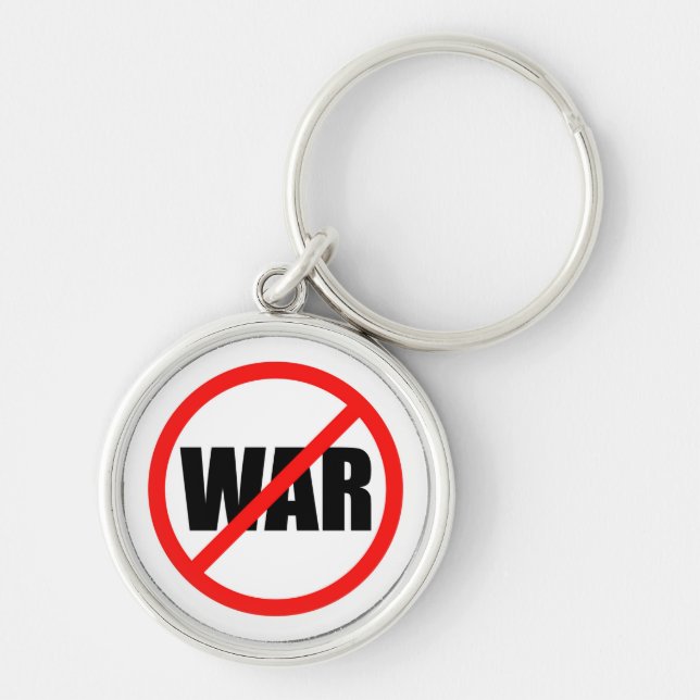 No War Symbol Key Ring (Front)