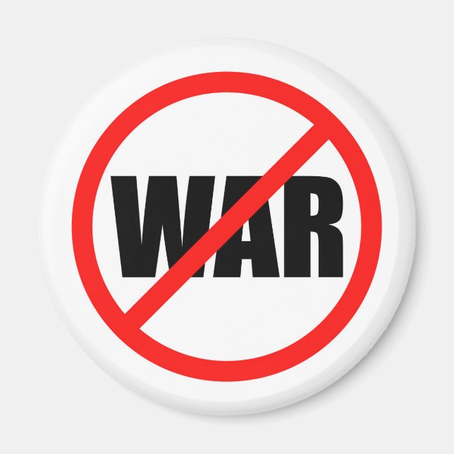 No War Symbol Magnet (Front)