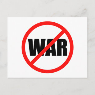 No War Symbol Postcard
