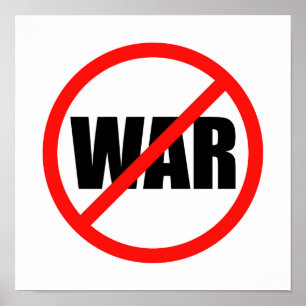 No War Symbol Poster