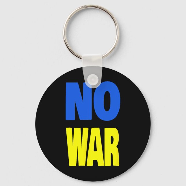 No War Ukraine  Key Ring (Front)