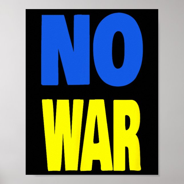 No War Ukraine  Poster (Front)