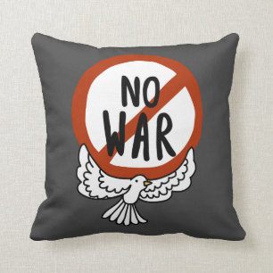 No War With Dove Cushion