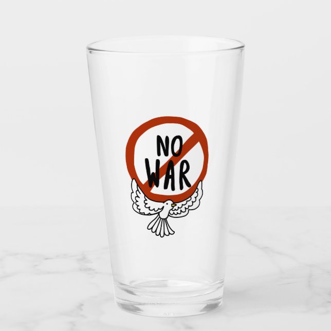 No War With Dove Glass (Front)