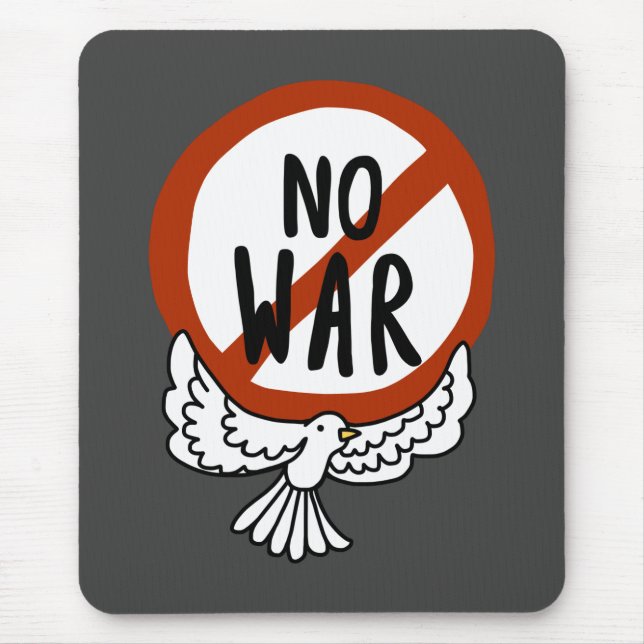 No War With Dove Mouse Mat (Front)