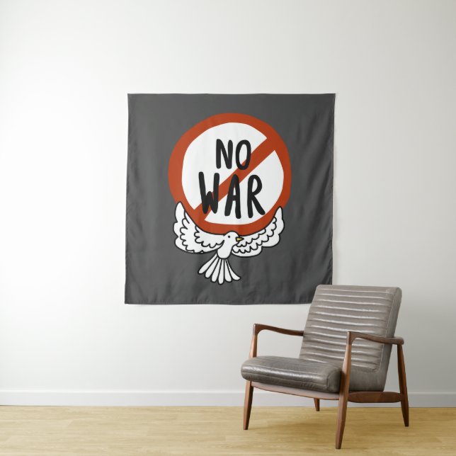 No War With Dove Tapestry (In Situ)