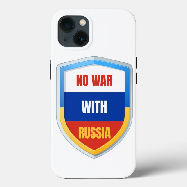 No War With Russia - Ukraine Russian Case-Mate iPhone Case (Back)