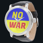 NO WAR Wrist Watch<br><div class="desc">Enough is enough.</div>