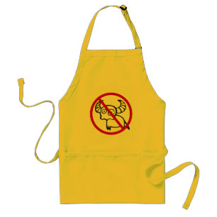 NO Water Buffalo ⚠ Funny Asian Thai Sign ⚠ Standard Apron