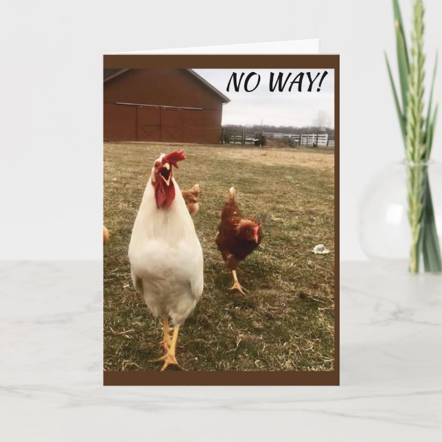 NO WAY YOU CAN'T BE "30" CARD (Front)