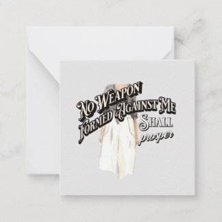 No Weapon Formed Against Me Card