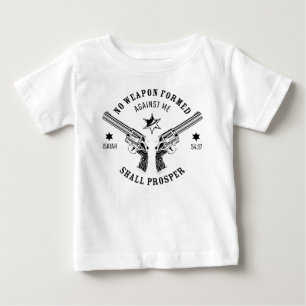 No Weapon Formed Against Me – Isaiah 54:17 Protect Baby T-Shirt
