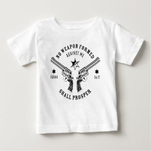 No Weapon Formed Against Me – Isaiah 54:17 Protect Baby T-Shirt