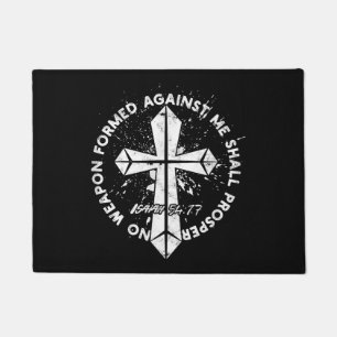 No Weapon Formed Against me shall prosper Faith in Doormat