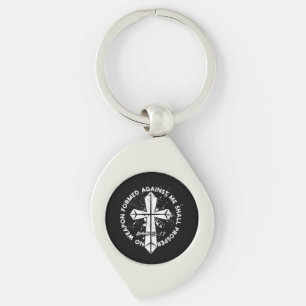 No Weapon Formed Against me shall prosper Faith in Key Ring