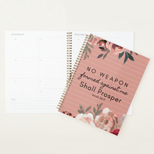 No Weapon Formed Against Me Shall Prosper Planner