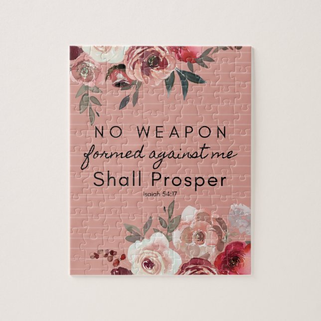 No Weapon Formed Against Me Shall Prosper Puzzle (Vertical)