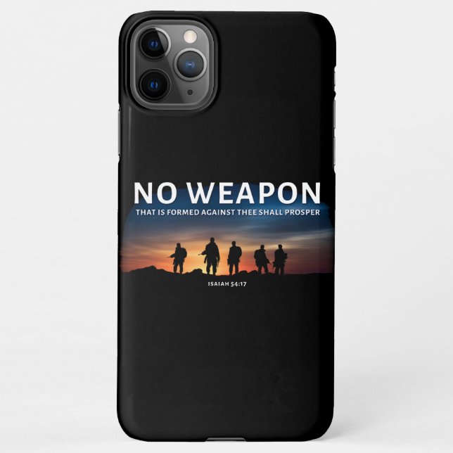 No Weapon Formed Against You Shall Prosper Bible   iPhone Case (Back)