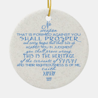 No Weapon Star of David Ceramic Tree Decoration