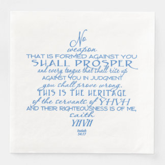 No Weapon Star of David Napkin