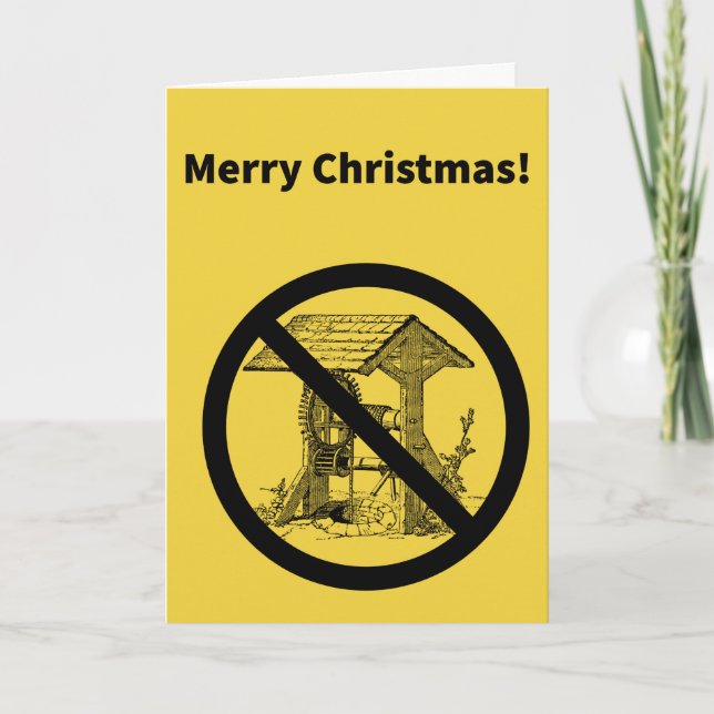No Well - Christmas  Card (Front)