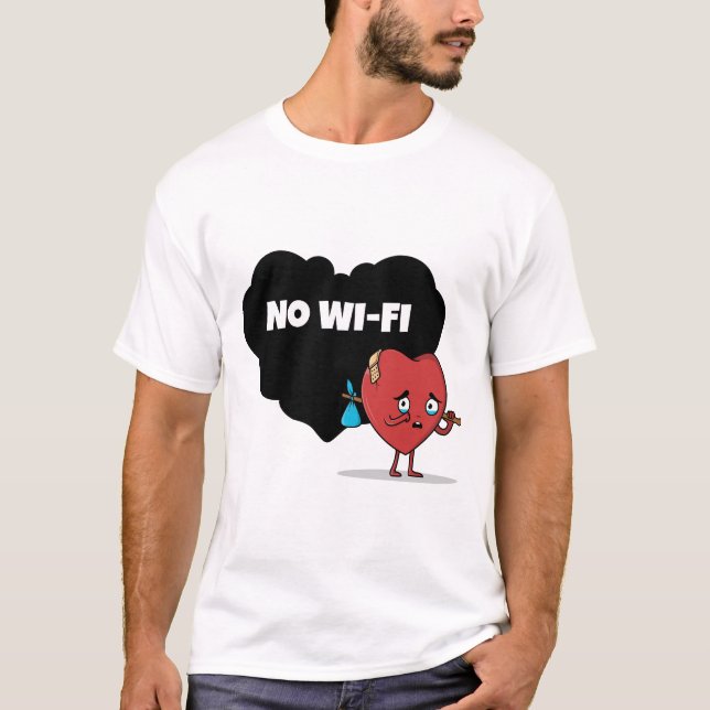 No Wifi design T-Shirt (Front)