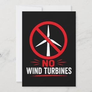 No wind turbines rural protest invitation