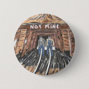 No Windows Down There 6 Cm Round Badge