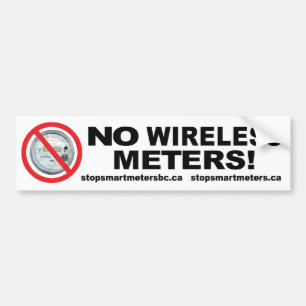 No Wireless Smart Metres Bumper Sticker