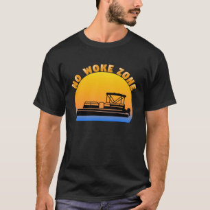 No Woke Zone Anti Democrat Liberal Leftist Republ T-Shirt