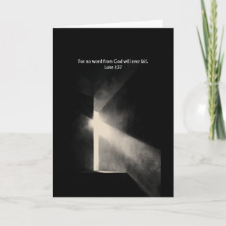 No Word From God Fails - Luke 1:37 Greeting Card