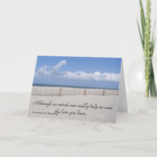 no words can really help, Condolence Card