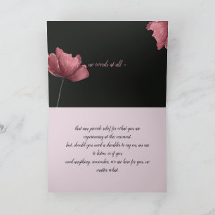NO WORDS - SYMPATHY CARD